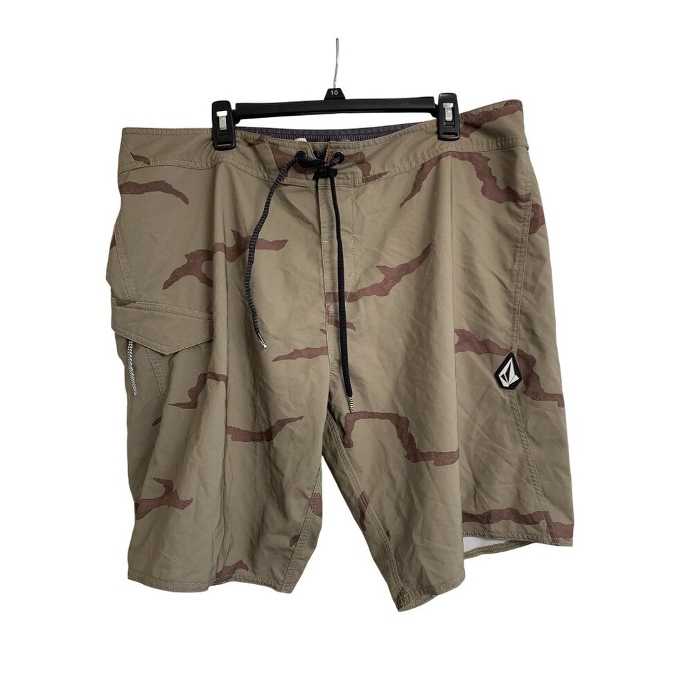 Volcom Mod-Tech Camo‎ Swim Boardshorts Size 40 Y2K Street Wear